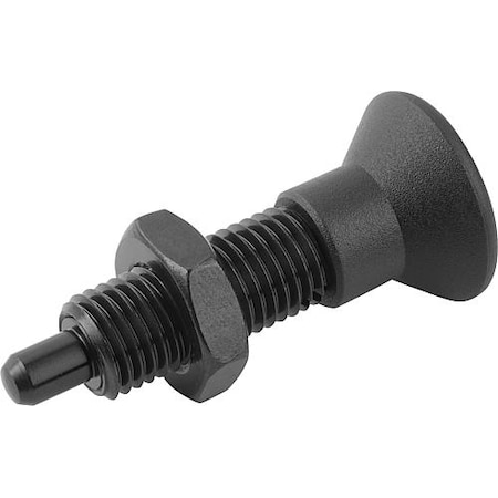 Indexing Plungers Without Collar, Ext. Locking Pin, Style H, Metric